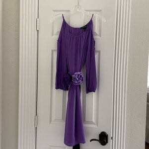 NEW White House Black Market dress; Large; purple (Iris); never worn; tags on